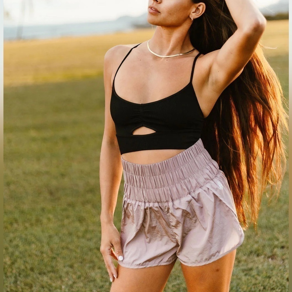 FREE PEOPLE MOVEMENT THE WAY HOME SHORT - MOONLIGHT MAUVE Size L